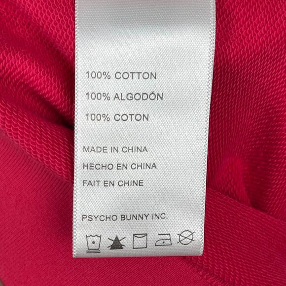 Psycho Bunny Hindes Sweat Shorts Pink Size XXS Drawstring Waist Athleisure - Picture 10 of 13